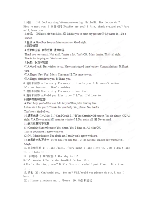（精选+详解）高三英语名校试题汇编系列（第1期）专题14 交际用语（教师版）