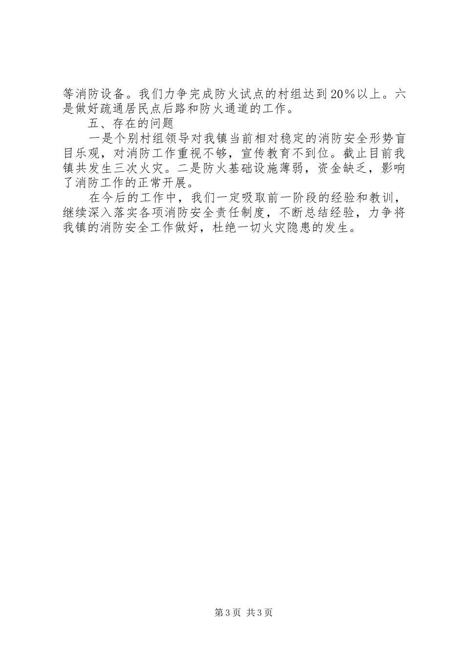 2024年消防安全整治及防火试点工作汇报_第3页