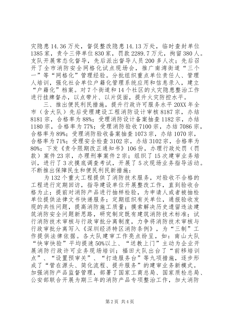 2024年消防监督管理局年度消防安全工作总结_第2页