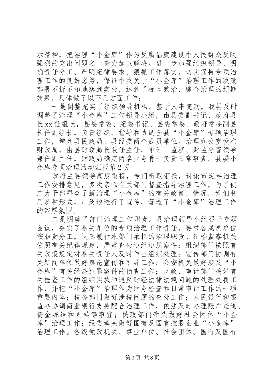 2024年小金库专项治理活动汇报_第3页