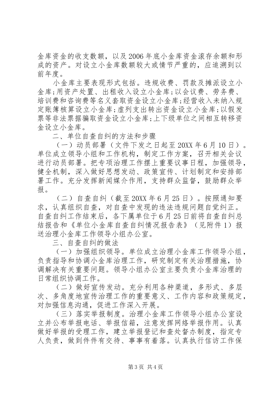 2024年小金库自查自纠报告表全_第3页