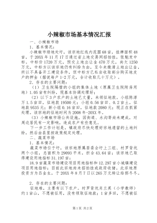 2024年小辣椒市场基本情况汇报