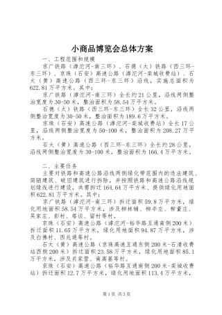 2024年小商品博览会总体方案