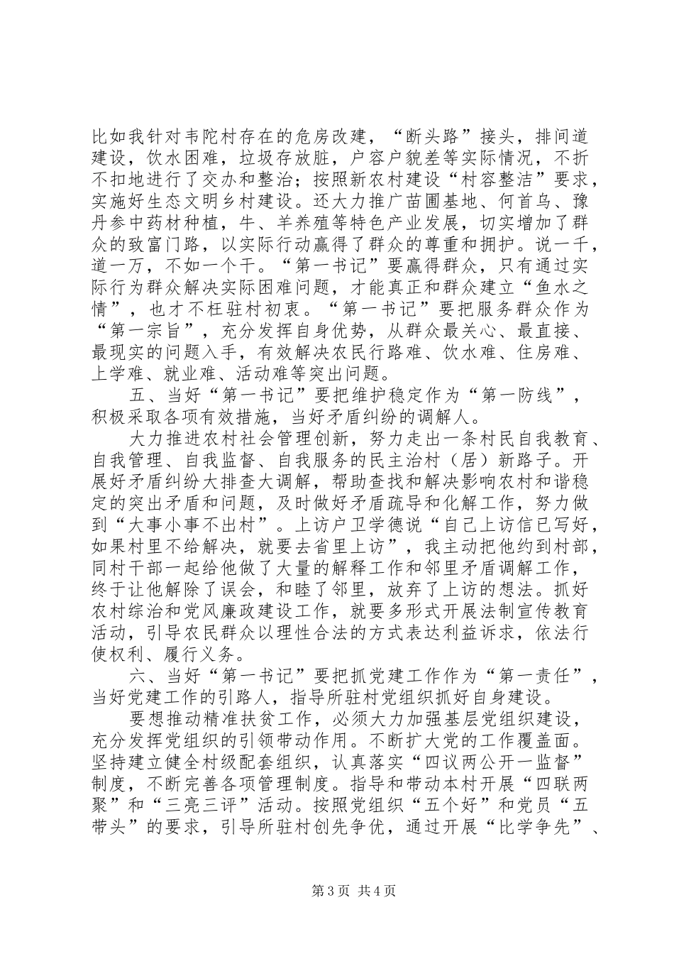 2024年怎样当好驻村第一书记_第3页