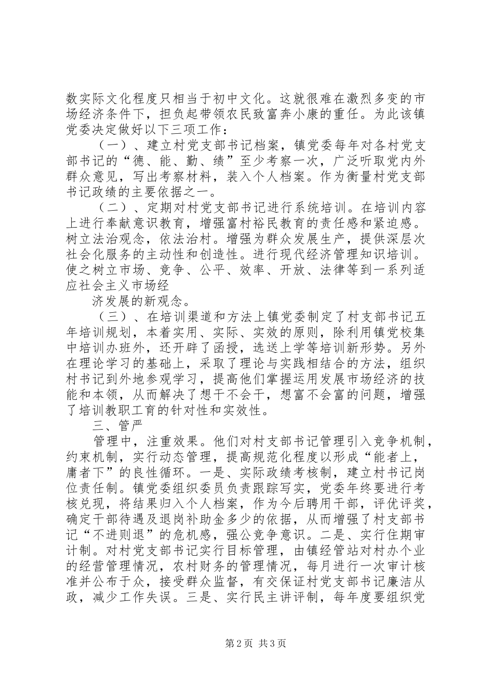 2024年怎样抓好村支部书记队伍建设_第2页