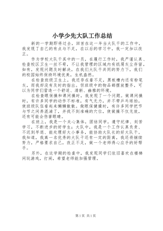 2024年小学少先大队工作总结