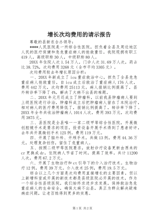 2024年增长次均费用的请示报告