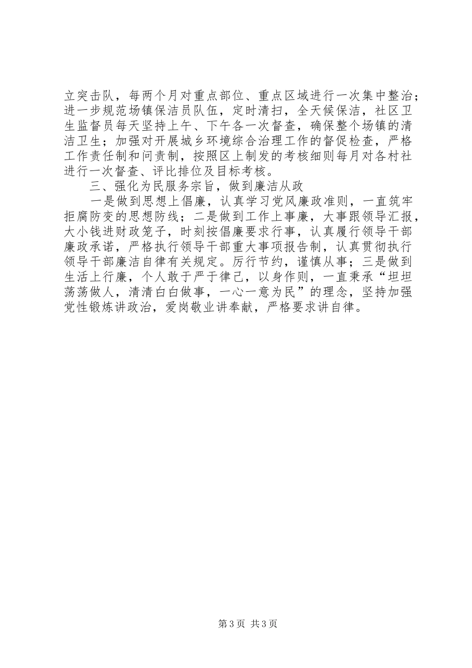 2024年乡镇履职尽责工作汇报_第3页