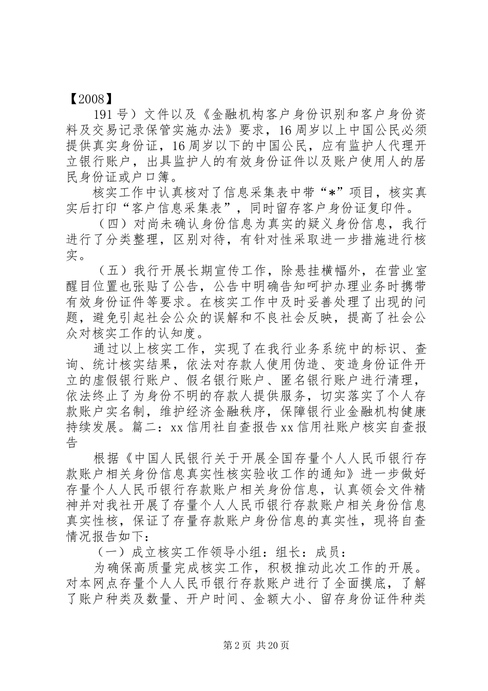 2024年账户核实自查报告_第2页