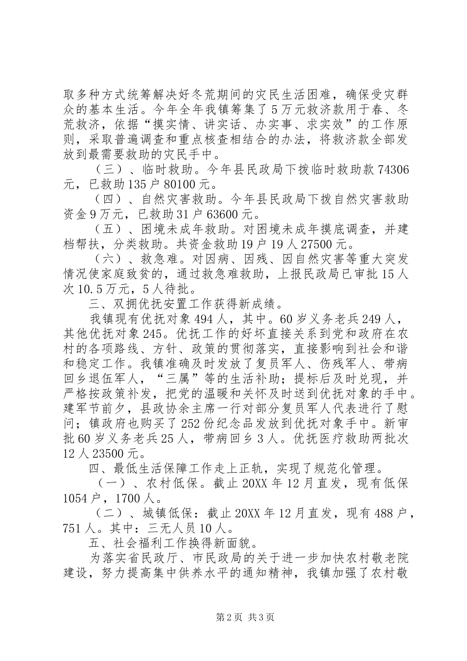 2024年乡镇民政年度建设工作总结_第2页