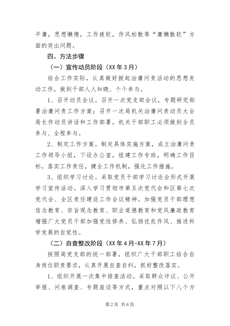 2024年招商局治庸问责工作实施方案_第2页