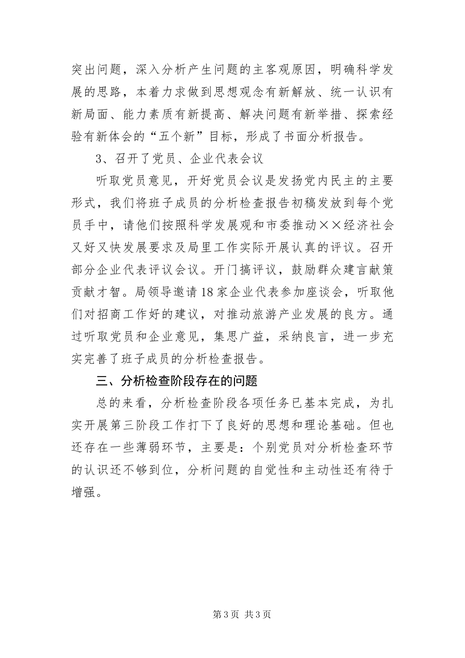 2024年招商旅游局科学发展观第二阶段分析检查报告_第3页