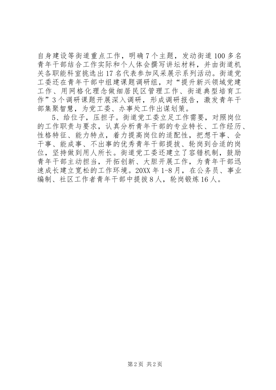 2024年着力加强青年干部队伍建设经验交流_第2页
