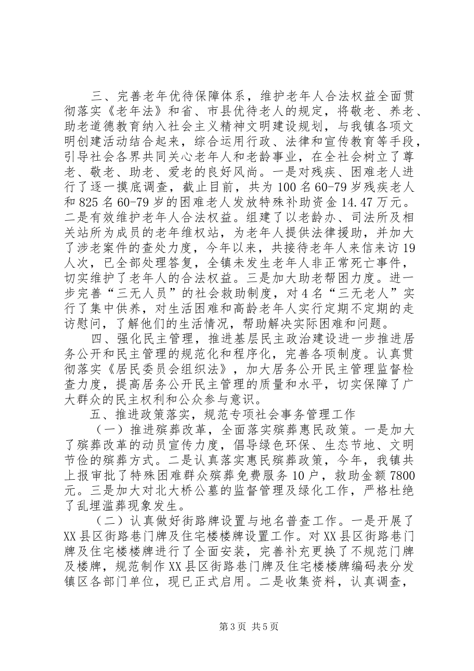 2024年乡镇年度基层民政事务工作总结_第3页