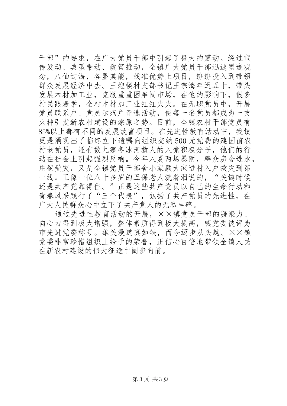 2024年镇党委工作交流材料_第3页