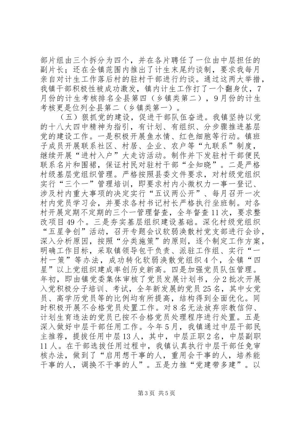 2024年乡镇年度经济社会工作总结_第3页