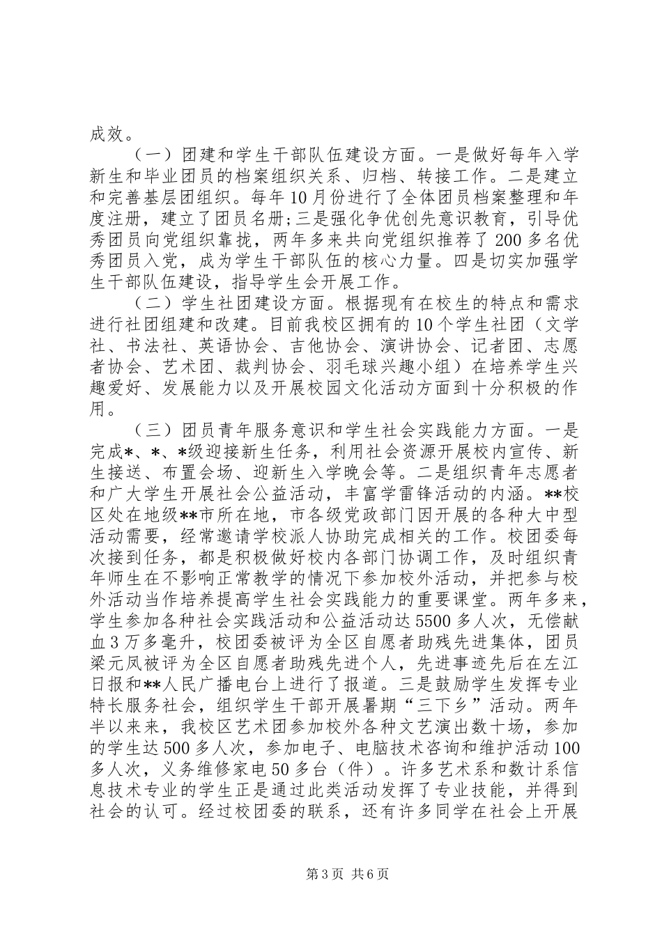 2024年校团委副书记述职述廉_第3页