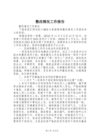 2024年整改情况工作报告