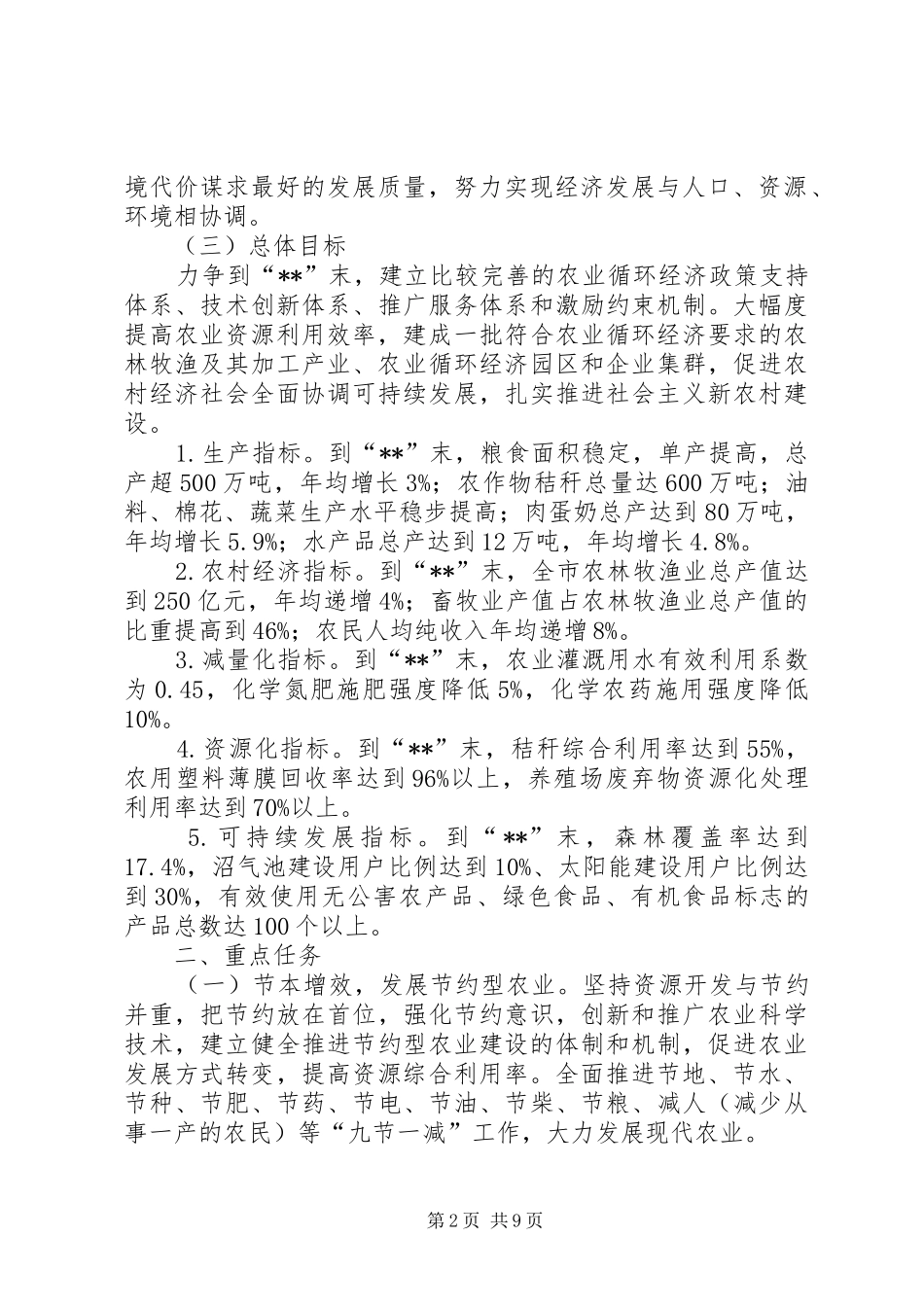 2024年政府发展农业循环经济的意见_第2页