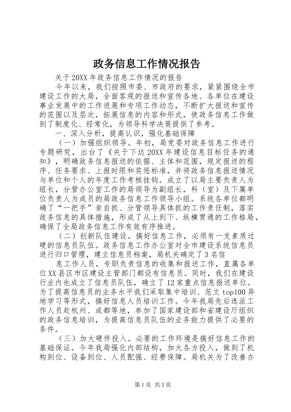 2024年政务信息工作情况报告_第1页