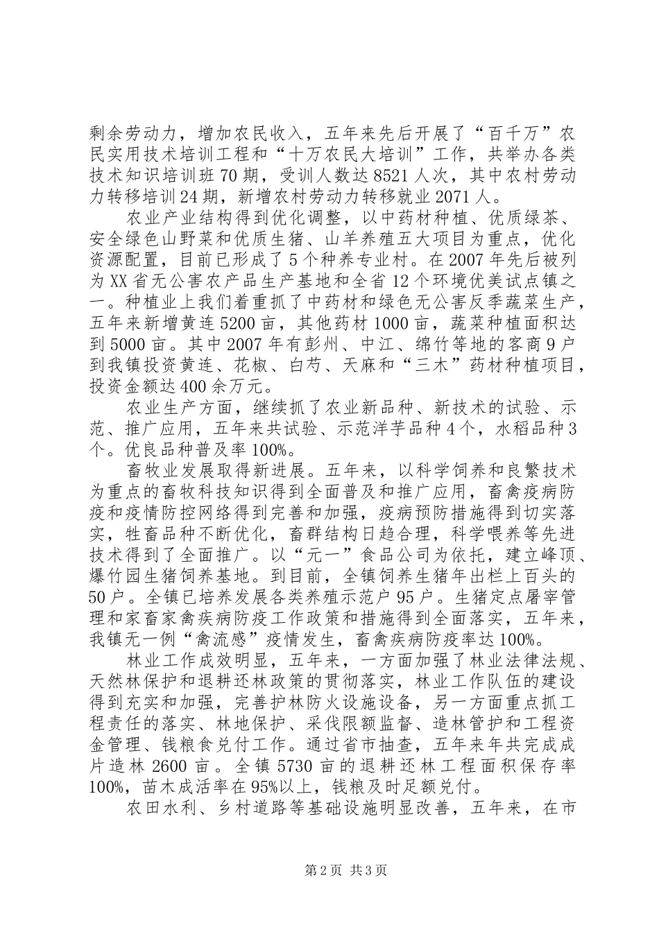 2024年乡镇人代会政府换届工作报告_第2页