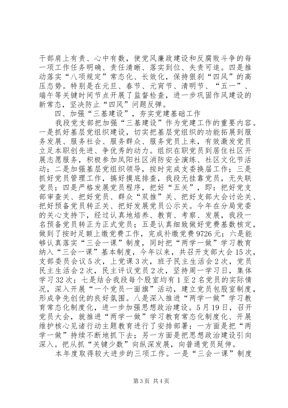 2024年支部书记年终考核述职述廉报告_第3页