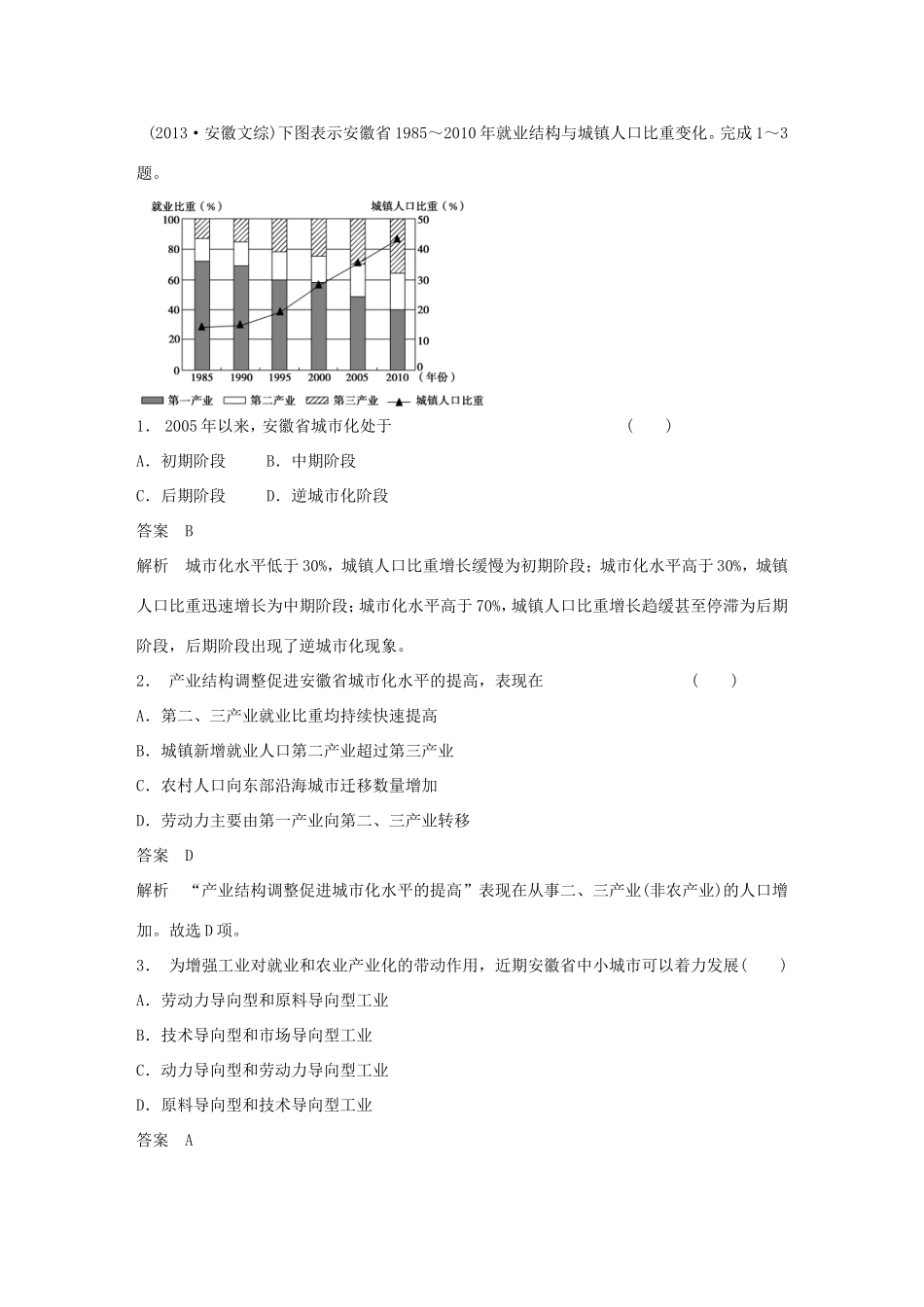 高考地理二轮 考前三个月 选择题坐标图解读型_第1页
