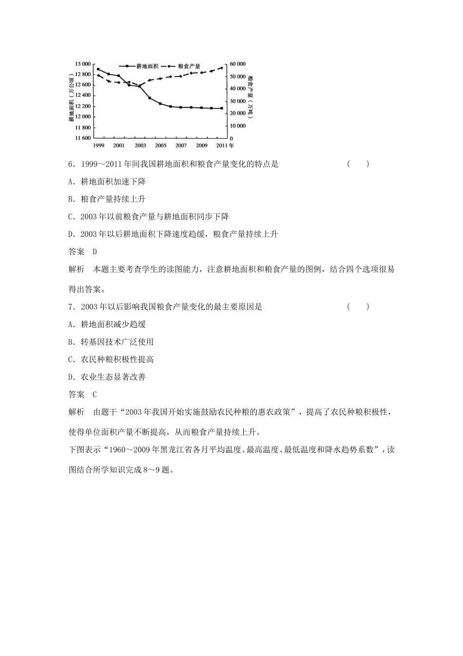 高考地理二轮 考前三个月 选择题坐标图解读型_第3页