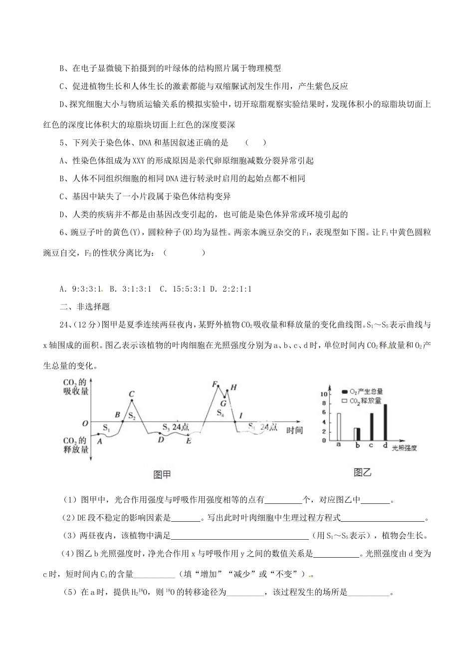 年高考生物预测卷 02_第2页