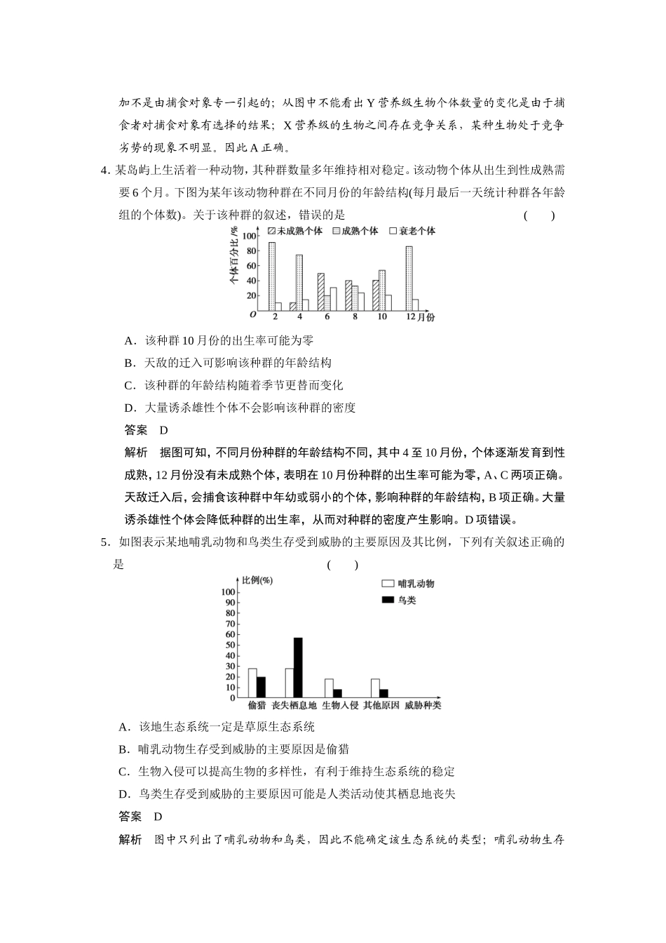 高考生物二轮 考前三个月 题型三 直方图解题思维模板练_第3页