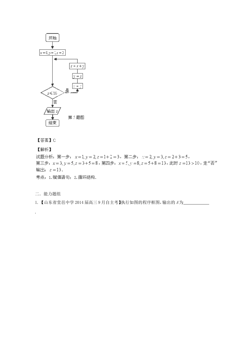 高三数学 名校试题分省分项汇编 专题13 算法、复数、推理证明 理含解析_第3页