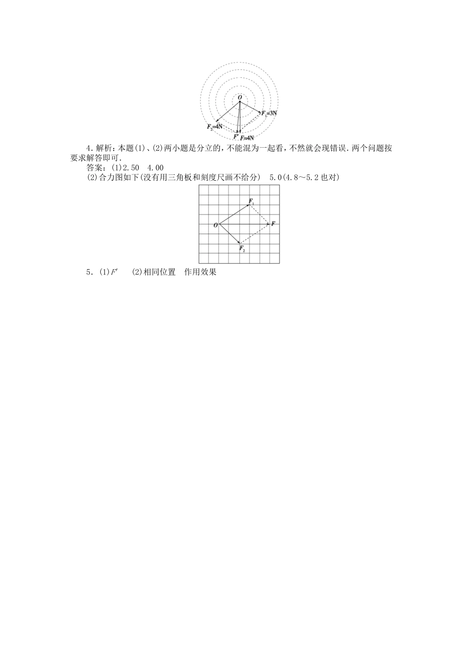 高考物理总复习 第二章 第二单元 第6课 实验 验证力的平行四边形定则_第3页