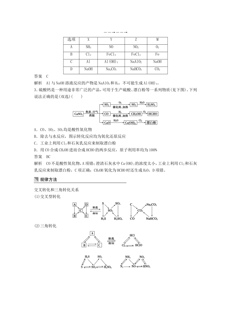 高考化学二轮复习 考前三个月 第一部分 专题4 常见元素及其重要化合物12_第3页
