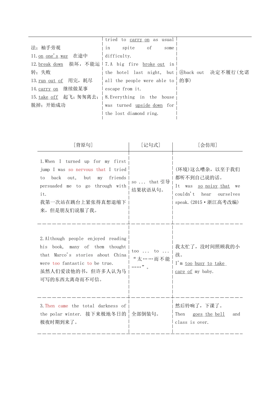 高考英语一轮复习 Unit 8 Adventure 北师大版必修3-北师大版高三必修3英语试题_第3页