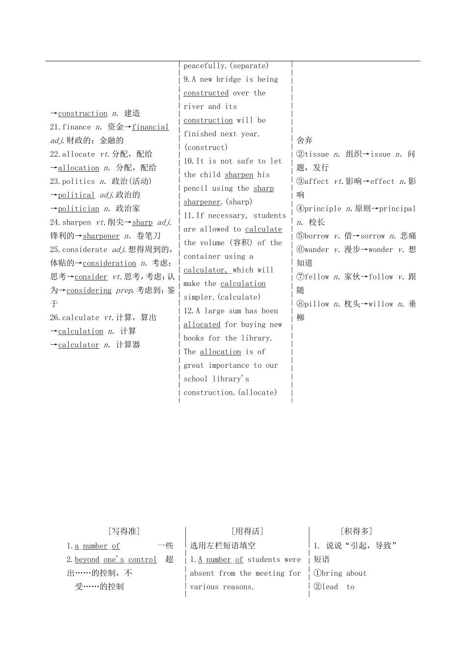 高考英语一轮复习 Unit 22 Environmental Protection 北师大版选修8-北师大版高三选修8英语试题_第2页