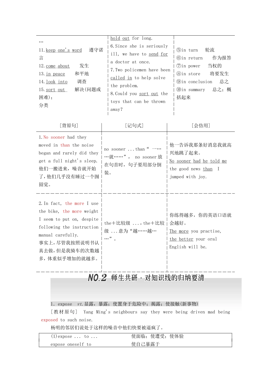 高考英语一轮复习 Unit 23 Conflict 北师大版选修8-北师大版高三选修8英语试题_第3页
