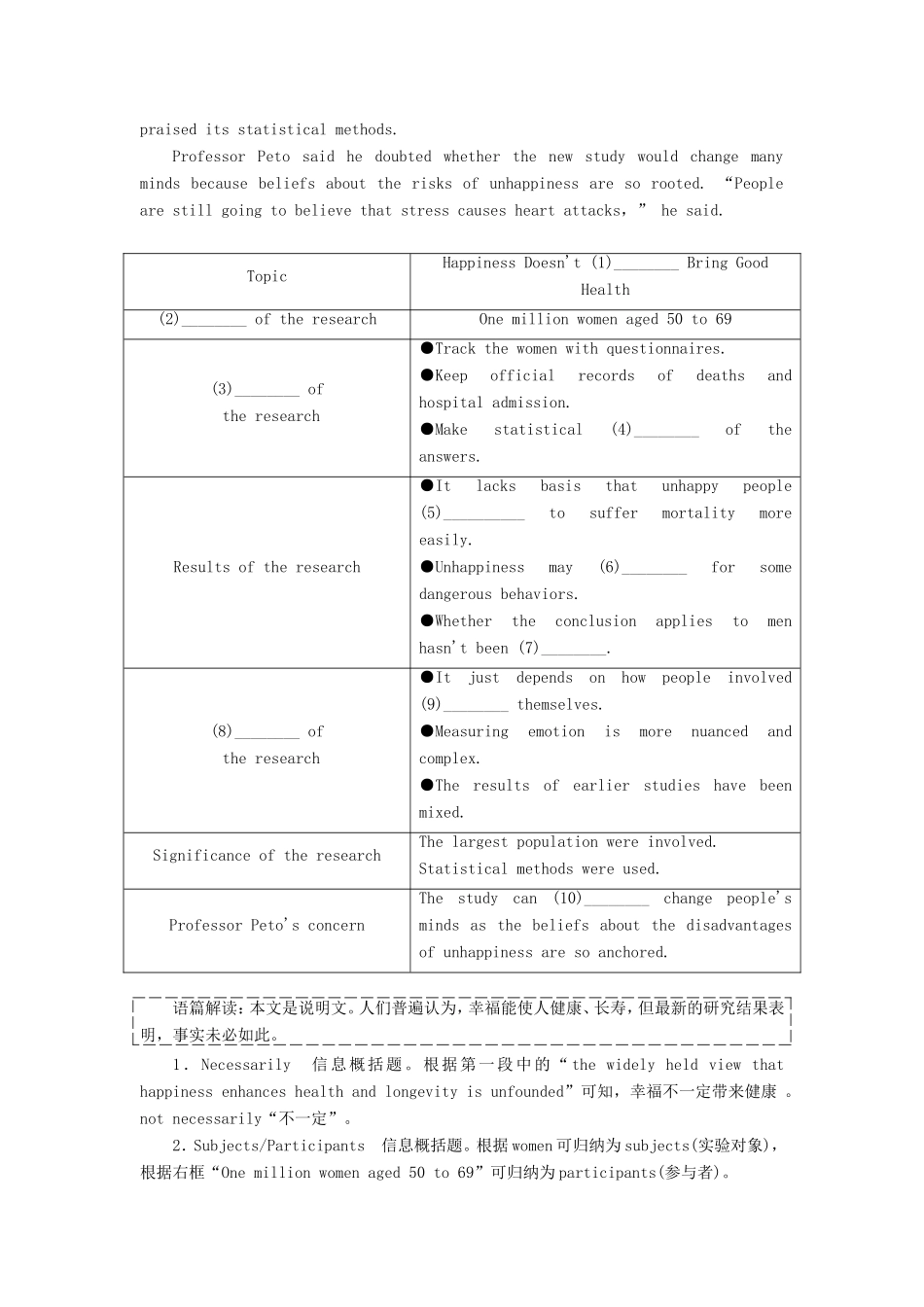 （江苏专版）高考英语二轮复习 增分篇 专题巧突破 专题五 书面表达 任务型阅读与书面表达组合练（一）-人教版高三全册英语试题_第2页