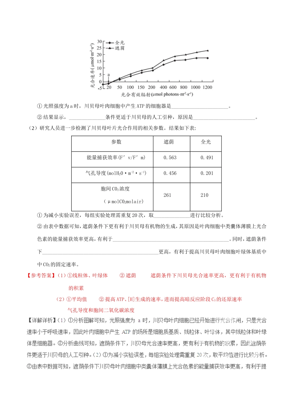 高考生物抢分神器 专题07 第29题-人教版高三生物试题_第2页