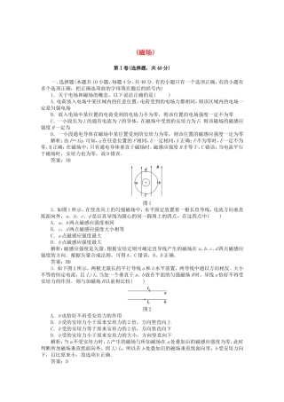 高考物理 考前十天回归教材八　(磁场)