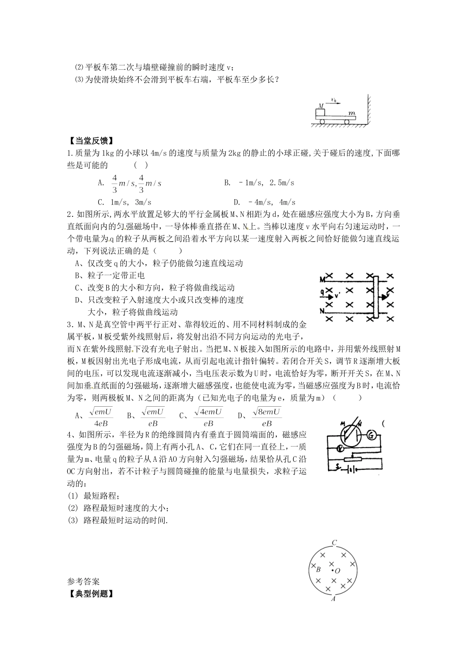 高考物理 考前预测核心考点专项突破 临界极值问题与极限思维方法应用_第3页
