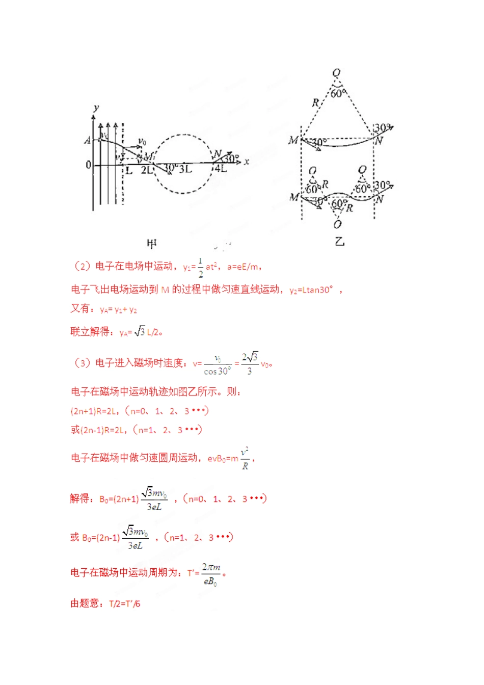 高考物理 考前指导专项训练六磁场_第2页