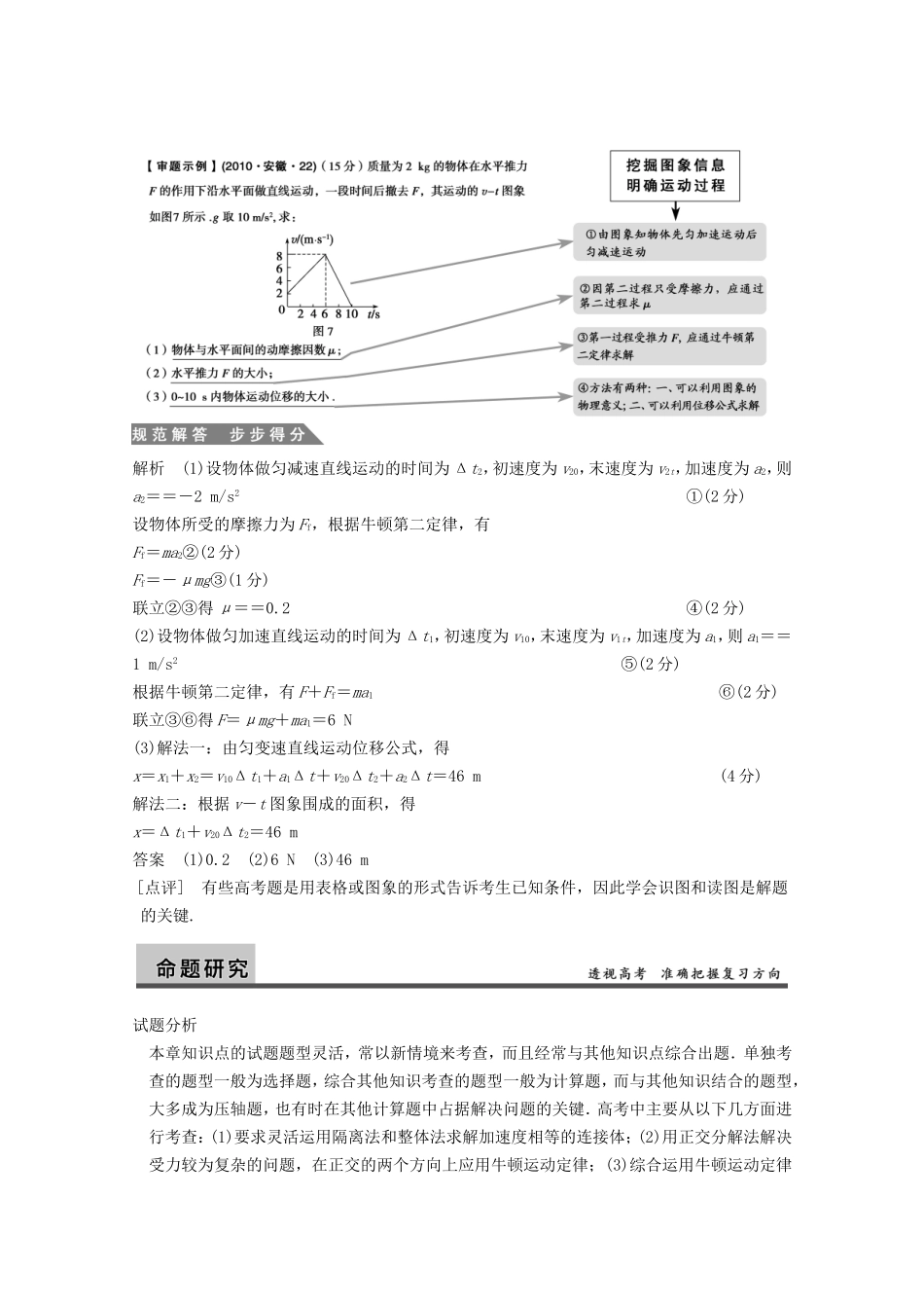高考物理 热点探究及预测三 牛顿运动定律_第3页