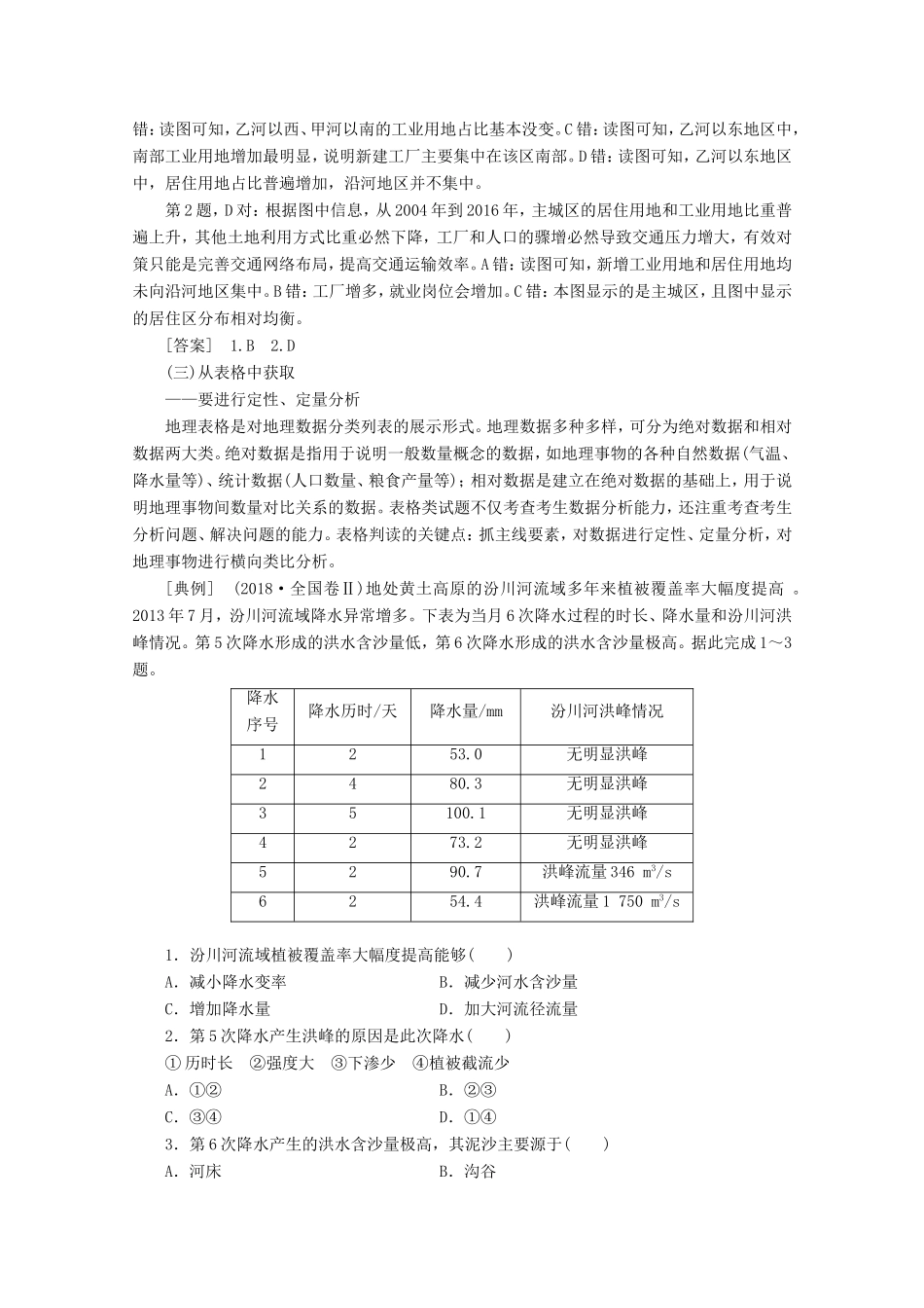 （新课标）高考地理二轮复习 第1部分 高考11道选择题 题组整合突破练习-人教版高三全册地理试题_第3页