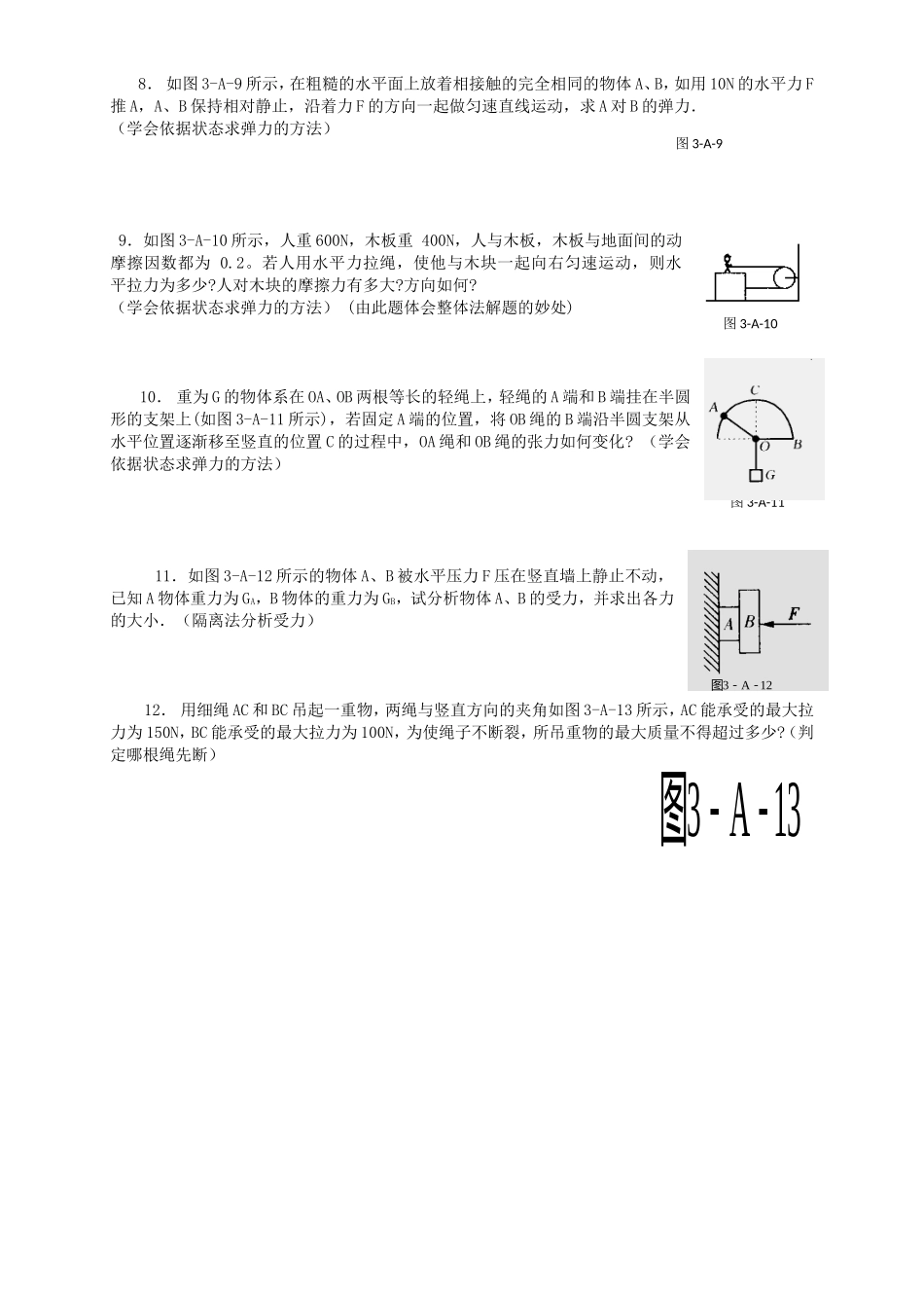 高考物理二轮专题复习 受力分析_第2页