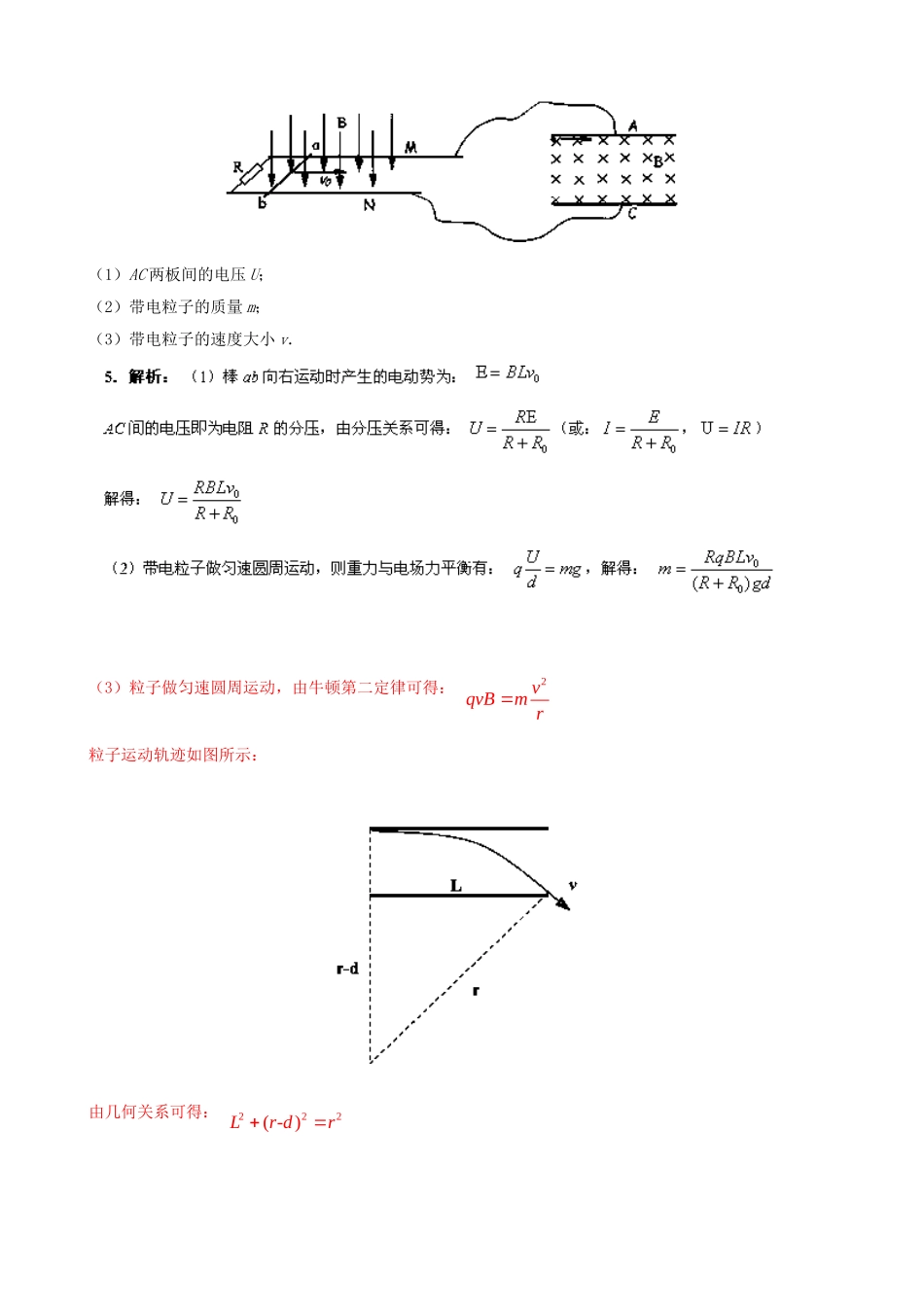 （江苏专用）高三物理解析分项汇编 专题12 复合场（含解析）新人教版_第3页