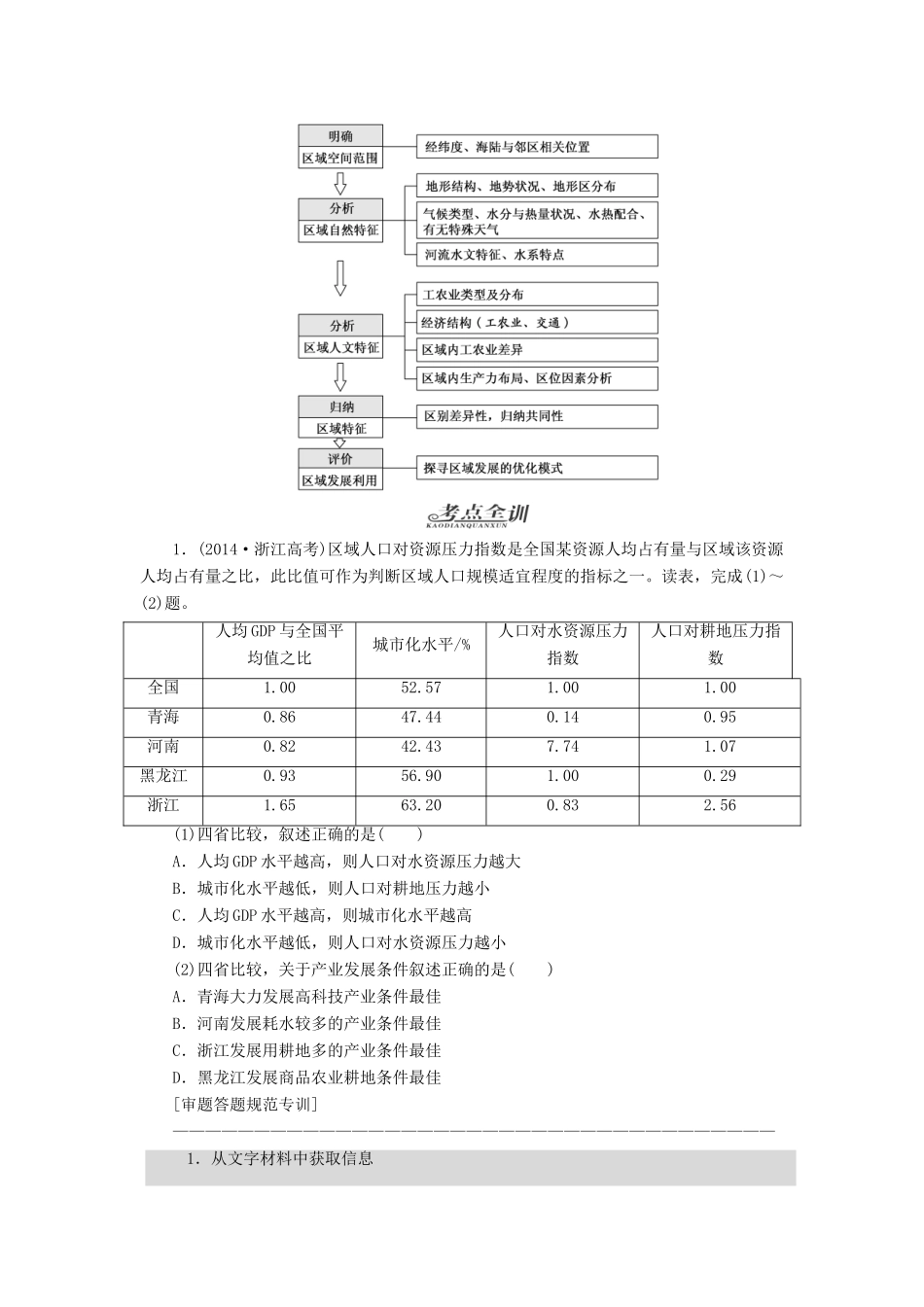 高考地理一轮复习 第十二章 地理环境与区域发展-人教版高三全册地理试题_第3页