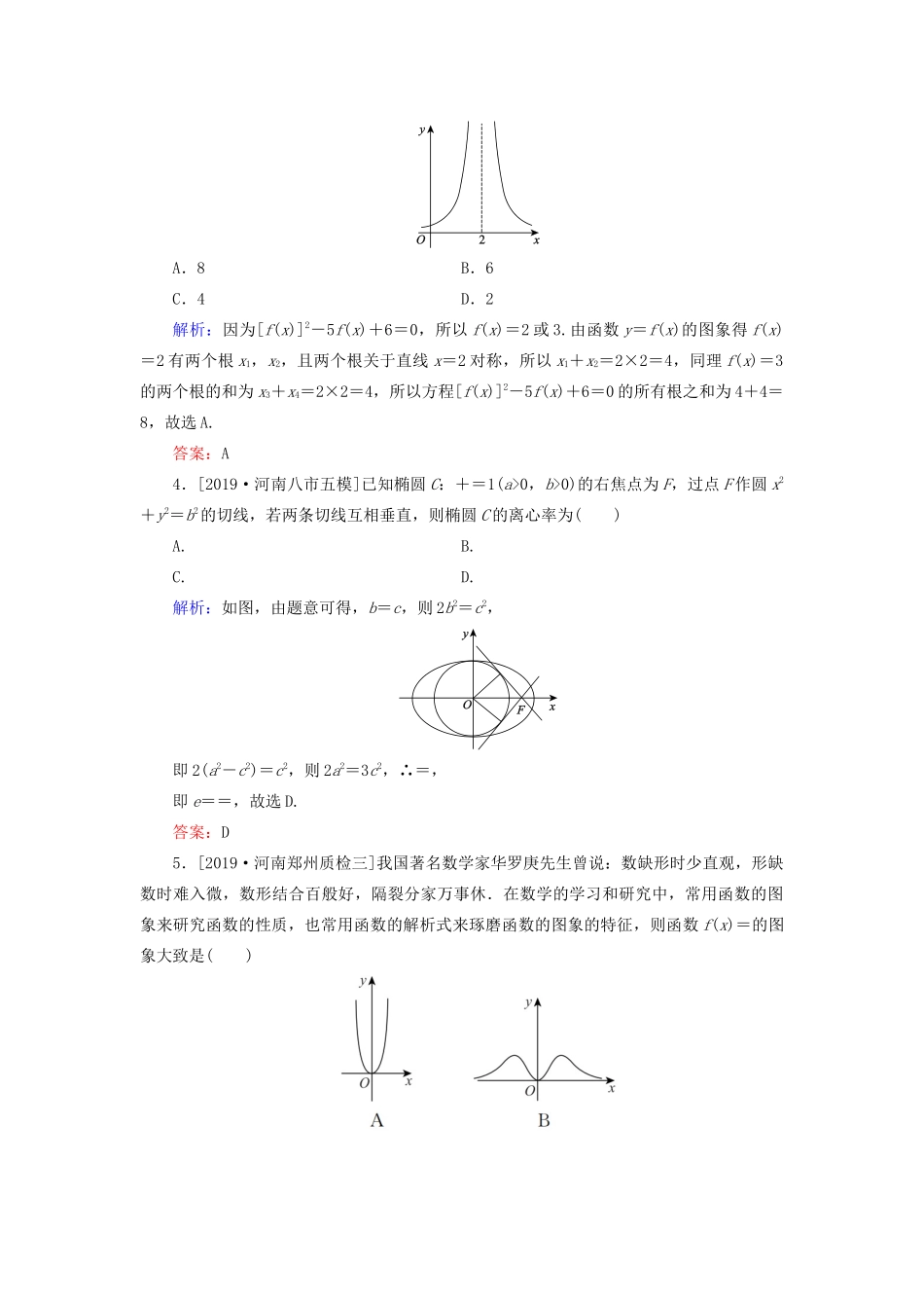高考数学二轮复习 专题强化训练（二）数形结合思想 理-人教版高三全册数学试题_第2页