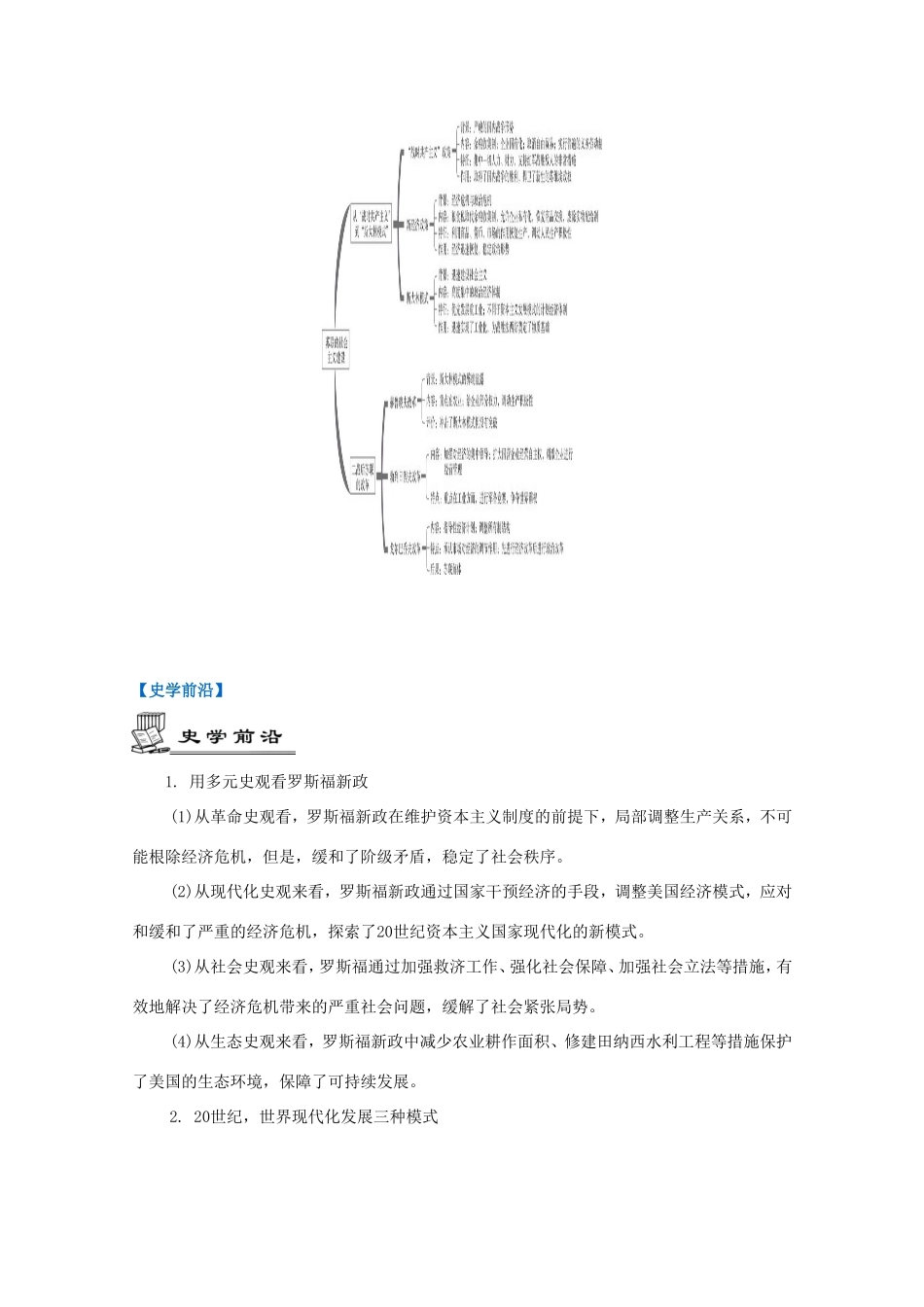 高考历史一轮复习 第11单元 罗斯福新政和战后资本主义的新变化、苏联社会主义建设单元智能整合-人教版高三历史试题_第2页