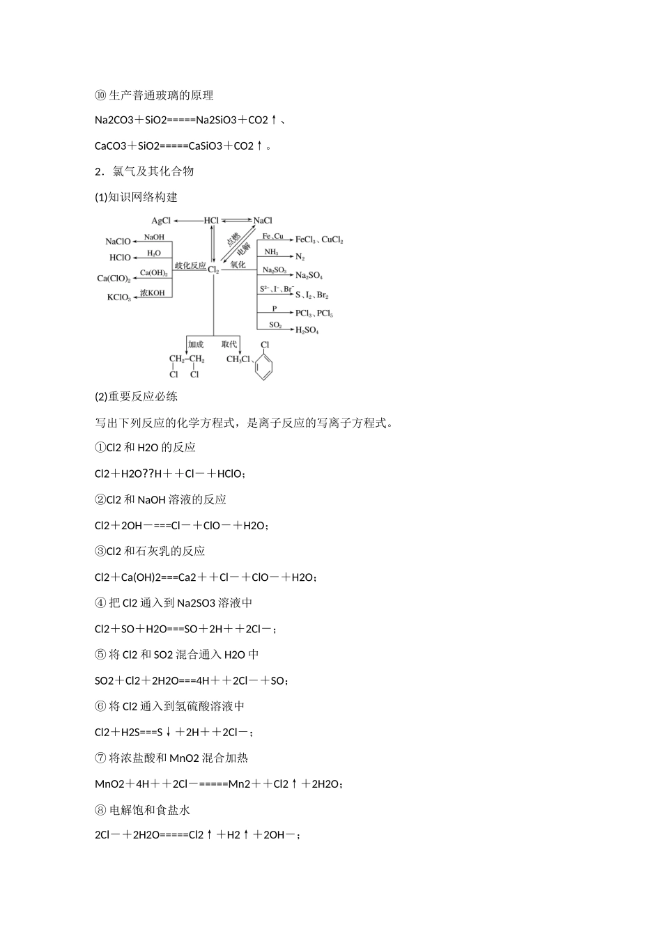 （江苏专用）高考化学大一轮总复习 碳、硅、氯排查落实训连七 新人教版-新人教版高三全册化学试题_第2页