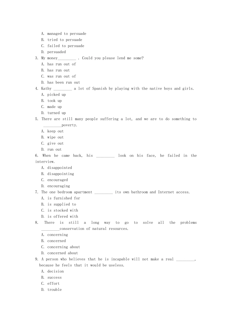 江苏省高考英语一轮复习巩固提升 模块5Unit2 The environment（详细解析）牛津译林版_第2页